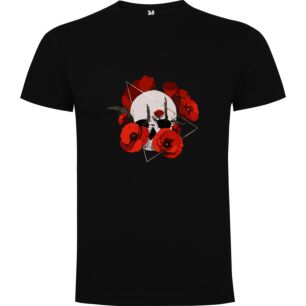 Red Rose Skull Tshirt