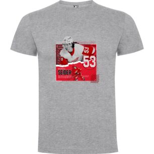 Red Wings Hockey Card Tshirt