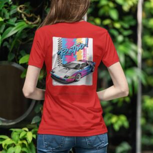 Retro Car Poster Tshirt