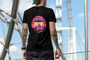 Retro Futuristic Landscape Tshirt