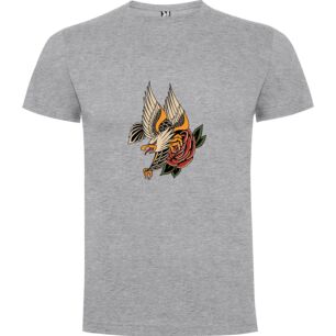 Rose-Eagle Fusion Tattoo Tshirt