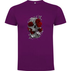 Rose Skull Art Tshirt