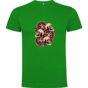 Rose Skulls Rock Tshirt