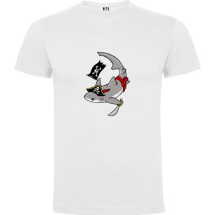 Sharp Pirate Shark Illustration Tshirt