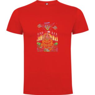 Skeleton's Pumpkin Throne Tshirt