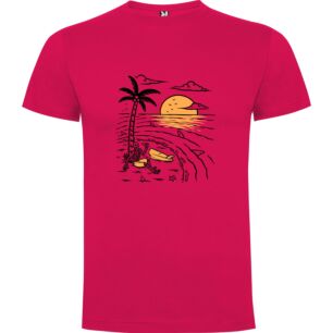 Skeleton Surfs Sunset Tshirt