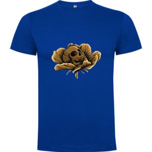 Skull Flower Engraving Tshirt