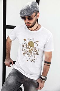 Skull in a Detailed Abstract Design Tshirt