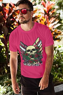 Skull with Roses and Guns Tshirt