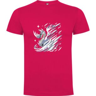 Skybound Swan Soaring Gracefully Tshirt