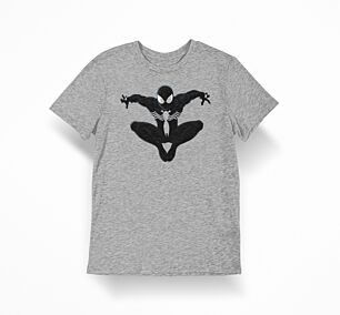 Black Spider-Man Grey T-Shirt