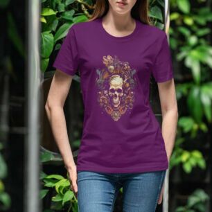 Surreal Skull Art Tshirt