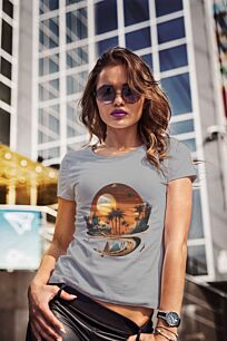 Surreal Tropical Dreamscape Tshirt