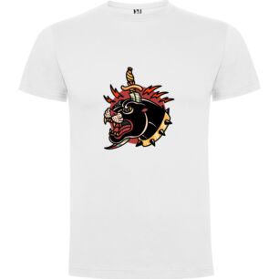 Sword-wielding Panther Mascot Tshirt