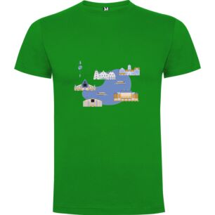 Symmetrical Cityscape Illustration Tshirt