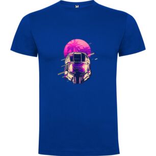 Synthwave Sun Helmet Tshirt