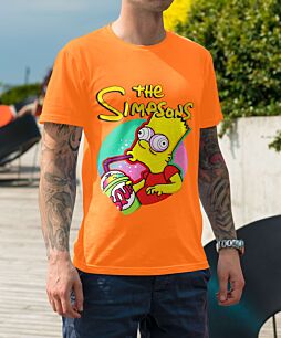 The Simpsons Bart Drinking Squishee Tshirt