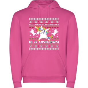 Unicorn Stitch Delight Φούτερ με κουκούλα