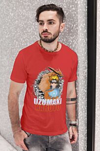 Uzumaki Naruto with Kurama Tshirt