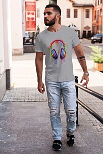 Vibrant Dripping Headphones Tshirt