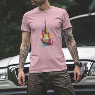 Vibrant Electric Guitar Tshirt