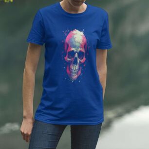 Vibrant Skull Art Tshirt