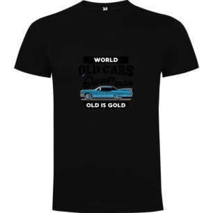 Vintage Blue Car Photography Tshirt