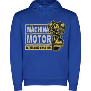 Vintage Motor Machine Tribute Φούτερ με κουκούλα