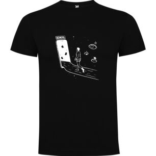 Walking and Phones: Illustrated Tshirt