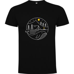 Whale Camp Contrast Art Tshirt