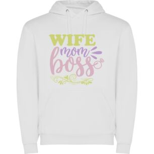 Wife, Mama, Boss Babe Φούτερ με κουκούλα