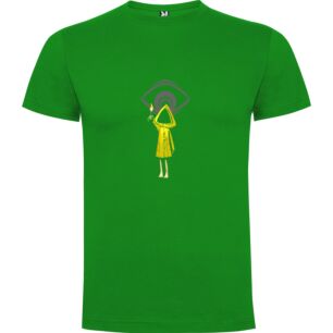 Yellow Coat Lighter Lady Tshirt