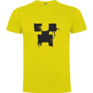 Yellow Noir Drip Art Tshirt