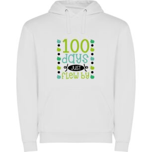 100 Days, Soaring Success Φούτερ με κουκούλα σε χρώμα Λευκό Medium