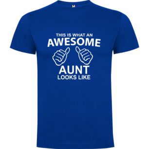 1024x1024 Awesome Aunt Tshirt σε χρώμα Μπλε Medium