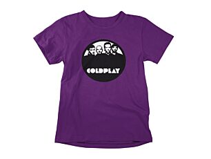 Coldplay Band Photo Purple T-Shirt