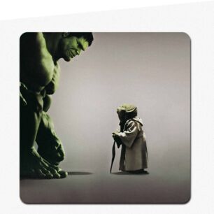 Star Wars Mouse Pad Yoda and Hulk
