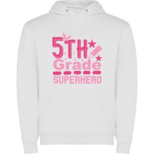 5D Hero: Super Power Φούτερ με κουκούλα σε χρώμα Λευκό XXXLarge(3XL)