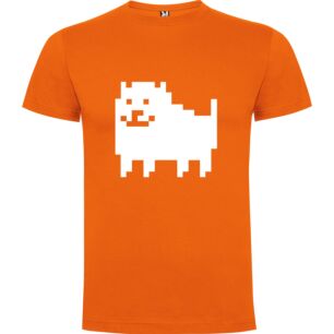 8-Bit Dithered Dog Tshirt σε χρώμα Πορτοκαλί 11-12 ετών