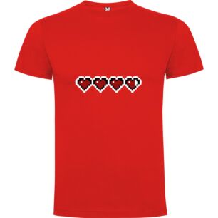 8-Bit Heart Parade Tshirt σε χρώμα Κόκκινο 3-4 ετών