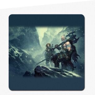 Diablo Mouse Pad Warriors in the Mountains