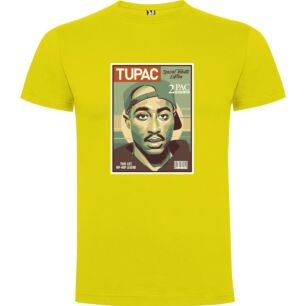 8K Tupac Masterpiece Tshirt σε χρώμα Κίτρινο XLarge