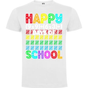9x9 & 8x8 Happiness Tshirt σε χρώμα Λευκό