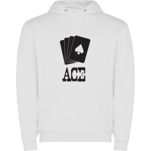Ace's Poker Card Set Φούτερ με κουκούλα σε χρώμα Λευκό 11-12 ετών