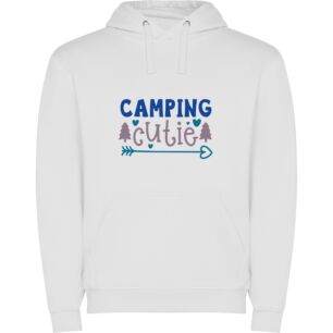 Adorable Camping Cutie Φούτερ με κουκούλα σε χρώμα Λευκό XXXLarge(3XL)