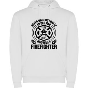 Aged Firefighting Valor Φούτερ με κουκούλα σε χρώμα Λευκό XXXLarge(3XL)