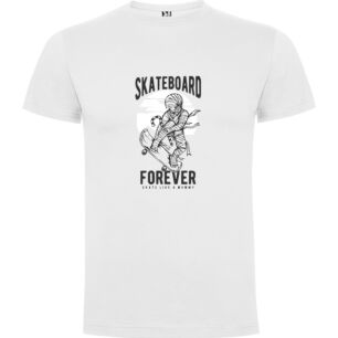 Airborne Skateboarding Trick Tshirt σε χρώμα Λευκό XXLarge