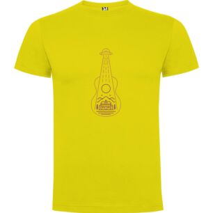 Alien Guitar Dreamscape Tshirt σε χρώμα Κίτρινο Medium