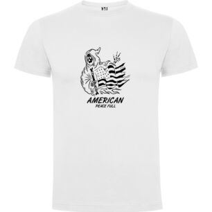 American Skeleton Flagbearer Tshirt σε χρώμα Λευκό XLarge
