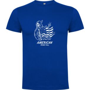 American Skeleton Flagbearer Tshirt